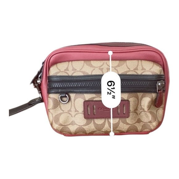 COACH Terrain Pouch In Colorblock Signature Canvas - Picture 10 of 11